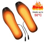Semelles chauffantes usb unisexes, tapis de chaussettes chauffantes, lavables et thermiques