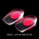Semelles intrieures en gel de silicone pour hommes et femmes, 1 paire, pour coussin de talon, soulage ...