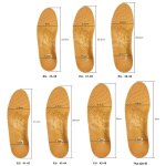 Semelles orthop�diques en cuir pour hommes et femmes, support de vo�te plantaire plat