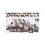Semi - chenill� sd. kfz. 7 / 1 8t avec canon antia�rien flak vierling 20 mm - tamiya ta35050 - tamiya ...