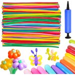 Senior - 100 pices ballons modles, magiques longue latex multicolores longs ballons, avec pompe a ballon ...