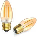 Senior - ampoule led 2. 5w e27 retro vintage, veilleuse led filament e27 ambre blanc chaud 2700k non ...