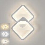 Senior - applique murale int�rieur led, 3 temp�rature de couleur eclairage tricolore lampe murale moderne ...