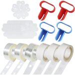 Senior - ballon arch bande garland kit, 6 rouleaux bande de ballons arch, points de colle, pinces a fleurs, ...