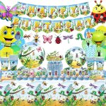 Senior - insecte - d�corations de f�te d'anniversaire - insectes - fournitures de f�te - assiettes, tasses, ...