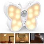 Senior - lampe a dtecteur de mouvement, papillons lampe detecteur de mouvement interieur, veilleuse ...