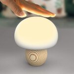 Senior - lampe de nuit led champignon mignon lampe de nuit usb silicone dtecteur de touches lampe d' ...