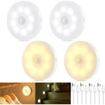 Senior - lumiere detecteur de mouvement interieur, veilleuse detecteur de mouvement, veilleuse rechargeable ...