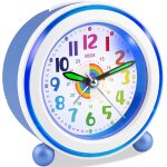 Senior - rveil enfant fille garon, horloge analogique pdagogique sans tic - tac avec veilleuse et ...