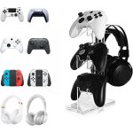 Senior - support casque, support manette en acrylique, support de casque de jeu bureau avec 3 couches, ...