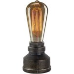 Senior - vintage american village style bureau lampe de table crative en alliage de mtal tuyau d'eau ...