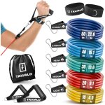 Sept - elastique musculation avec poignées, lot de 5 bandes de résistanceâ¿ elastiques de fitness en ... Sept - elastique musculation avec poignées, lot de 5 bandes de résistanceâ¿ elastiques de fitness en ...