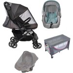 Sept - moustiquaire pour poussette, auvent de protection poussette universelle, respirant protection ...