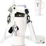 Sept - sac bouteille d'eau pour tasse stanley cup 40oz, porte gourde sac a dos avec sangle ajustable ...