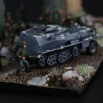 S�rie de simulation militaire de sc�ne, train de v�g�tation a base d'herbe, construction, mod�le mater, ...