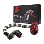 Serpent t�l�command�, jouet r�aliste de 44cm avec flash lumineux, langue r�tractable, queue pivotante, ...