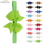 Serre - tte elastique 10 pices bandeau a nuds en gros - grain, bandeau pour bbs filles #046