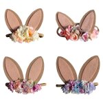 Serre - tte a grandes oreilles de lapin pour enfants, cadeau de pques, fleurs, dcoration pour la maison, ...