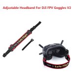 Serre tte de lunettes ajustable, elastique, bandeau de scurit fixe, pour lunettes dji fpv v2, accessoires ...