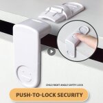 Serrure d'armoire de s�curit� pour enfants, protection anti - vol pour b�b�s, emp�che les b�b�s d'ouvrir ...