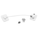 Serrure de chane de scurit pour fentre, antivol, pour enfants, limiteur de porte, en acier inoxydable, ...