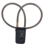 Serrure intelligente bluetooth, contrle par application, chane d'alarme antivol avec alarme 105db (noir) ...
