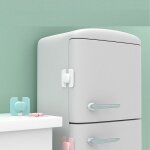 Serrure de porte pour r�frig�rateur et cong�lateur, 1 pi�ce, verrouillage d'armoire pour enfants en bas ...
