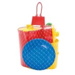 Service � caf� - mod�le 15 pi�ces - plastique tr�s r�sistant - passe au lave - vaisselle - rouge