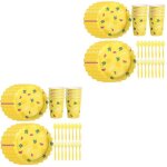 Service de table jetable hawaïen pour fêtes d'anniversaire : assiettes, gobelets, fourchettes et cuillères ... Service de table jetable hawaïen pour fêtes d'anniversaire : assiettes, gobelets, fourchettes et cuillères ...