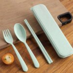 Service de table portable pour enfants, vaisselle de pique - nique, cuisine a domicile, cuillre, fourchette, ...