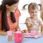 Service a thé en bois, jouet de simulation pour enfants, service a thé de l'après midi, jeu de simulation, ... Service a thé en bois, jouet de simulation pour enfants, service a thé de l'après midi, jeu de simulation, ...