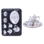 Service a thé en porcelaine 8 pièces / ensemble céramique 1 / 12, vaisselle miniature pour maison de ... Service a thé en porcelaine 8 pièces / ensemble céramique 1 / 12, vaisselle miniature pour maison de ...