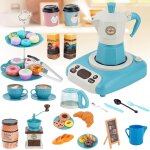Service a th portatif pour enfants, cafetire 41 pices et desserts pour de 3, 4, 5, 6, 7, 8, 9 ans, ...