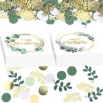 Serviettes anniversaire joyeux anniversaire confettis, 40 pices serviettes joyeux anniversaire, dcoration ...