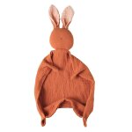 Serviette apaisante pour bb, coton, mouchoir de dessin pour bb, type lapin, jouet d'aide au sommeil ...