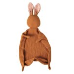 Serviette apaisante pour bb, coton, mouchoir de dessin pour bb, type lapin, jouet d'aide au sommeil ...