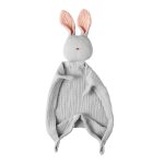 Serviette apaisante pour bb, coton, mouchoir de dessin pour bb, type lapin, jouet d'aide au sommeil ...
