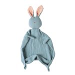 Serviette apaisante pour bb, mousseline de coton, mouchoir de dessin pour bb, lapin mignon, jouet ...