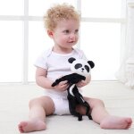 Serviette apaisante pour nouveau - n, jouets en forme d'animal pour bb, douce, en peluche educative, ...