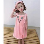 Serviette de bain absorbante pour enfants de 3 a 15 ans, jupe de haute qualit, bande de cheveux, peignoir. ...