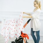 Serviette de bain en coton mousseline pour bb 120x120cm, couverture super douce pour bb, draps de ...