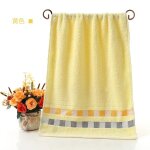 Serviettes de bain coton rutilisables, en fibre de coton, naturelles, ecologiques, brodes, dcoration ...