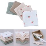 Serviette de bain en gaze absorbante pour b�b�, 5 pi�ces, serviette de bain pour b�b�, mouchoir en coton, ...