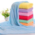 Serviette de bain en microfibre douce pour nouveau - n?, tissu d'alimentation confortable, fiber de polyester, ...