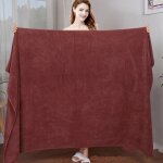 Serviettes de bain en microfibre, grandes serviettes de salle de bain, serviettes de douche super absorbantes, ...