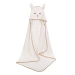 Serviette de bain en molleton de corail doux 90x90cm, poncho pour bb, couette pour nouveau n, couverture ...