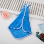 Serviette de bain en velours corail pour b�b�, serviette a main, dessin anim�, animal lapin, bain suspendu, ...