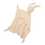 Serviette bavoir de jouet en mode sommeil pour nouveau - n, mouchoir doux en motif de poupes pour apaiser ...