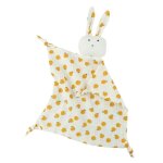 Serviette en coton doux en forme de lapin en peluche pour bb, douce, apaise les nourrissons, confort ...