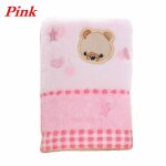 Serviette en coton de haute qualit pour bb, 25x50cm, motif ours de dessin anim, mouchoir d'alimentation ...